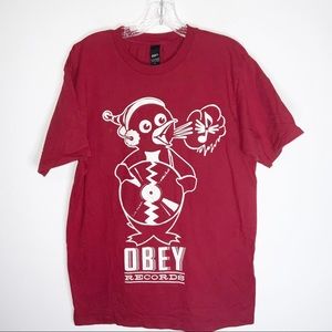 Obey records tee